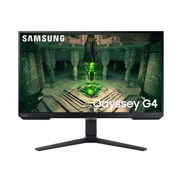 Foto do Produto Monitor Samsung Odyssey G4 LS27BG402ENXGO 27" Full HD (1920x1080), 1ms, 240HZ, IPS, 2xHDMI 2.0, 1xDisplayPort 1.2, 1xUSB-A, 1xConector de Audio, AMD FreeSync Premium, Nvidia G-Sync, Ajuste altura, pivo(rotacao), Preto