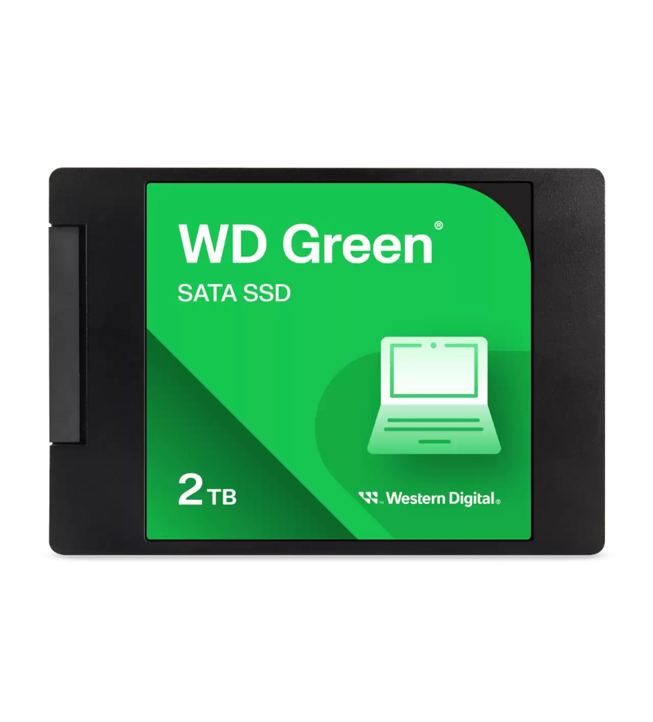 Foto do Produto HD SSD 2TB WESTERN DIGITAL SATA WD GREEN WDS200T2G0A