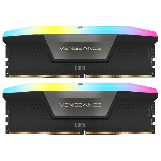 Foto do Produto Memória Corsair Vengeance RGB DDR5 96GB (2x 48GB) 5200MHz CMH96GX5M2B5200C38