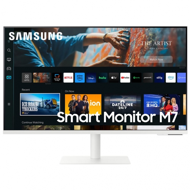Foto do Produto Monitor Samsung Smart M7 M70C LS32CM701UNXZA 32" 4K UHD (3840 x 2160), 4ms, 60HZ, 1xHDMI 2.0, 2xUSB-A 2.0, 1xUSB-C, Speaker 5Wx2, Bluetooth 5.2, Ajuste altura, pivo(rotacao), Branco