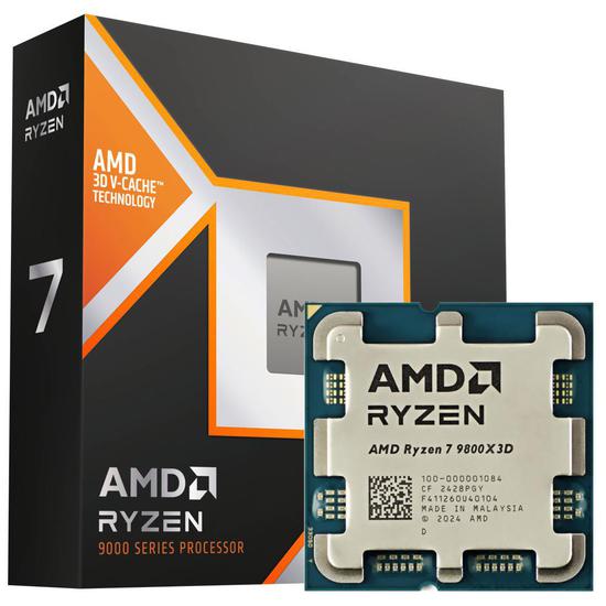Foto do Produto Processador AMD Ryzen 7 9800X3D 4.7GHz AM5 104MB