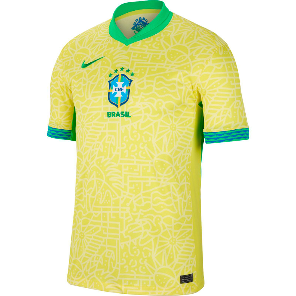 Foto do Produto Camiseta Nike Masculino Brasil Dri-Fit S Amarelo - FJ4284706