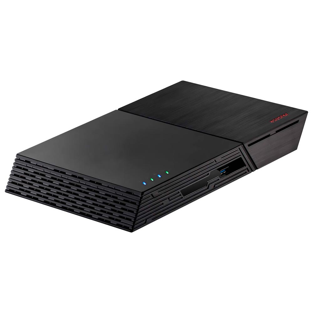 Foto do Produto Servidor Nas Storage Asustor FS6706T Intel Celeron de 2.0GHz / 4GB de RAM / 6 Baias / USB 3.2 / LAN - Preto