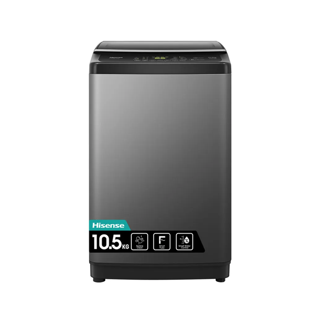 Foto do Produto HISENSE LAVARROPAS WTJA1102T CARGA SUPERIOR/LED/10PROG 220V/50HZ 10.5KG GRIS