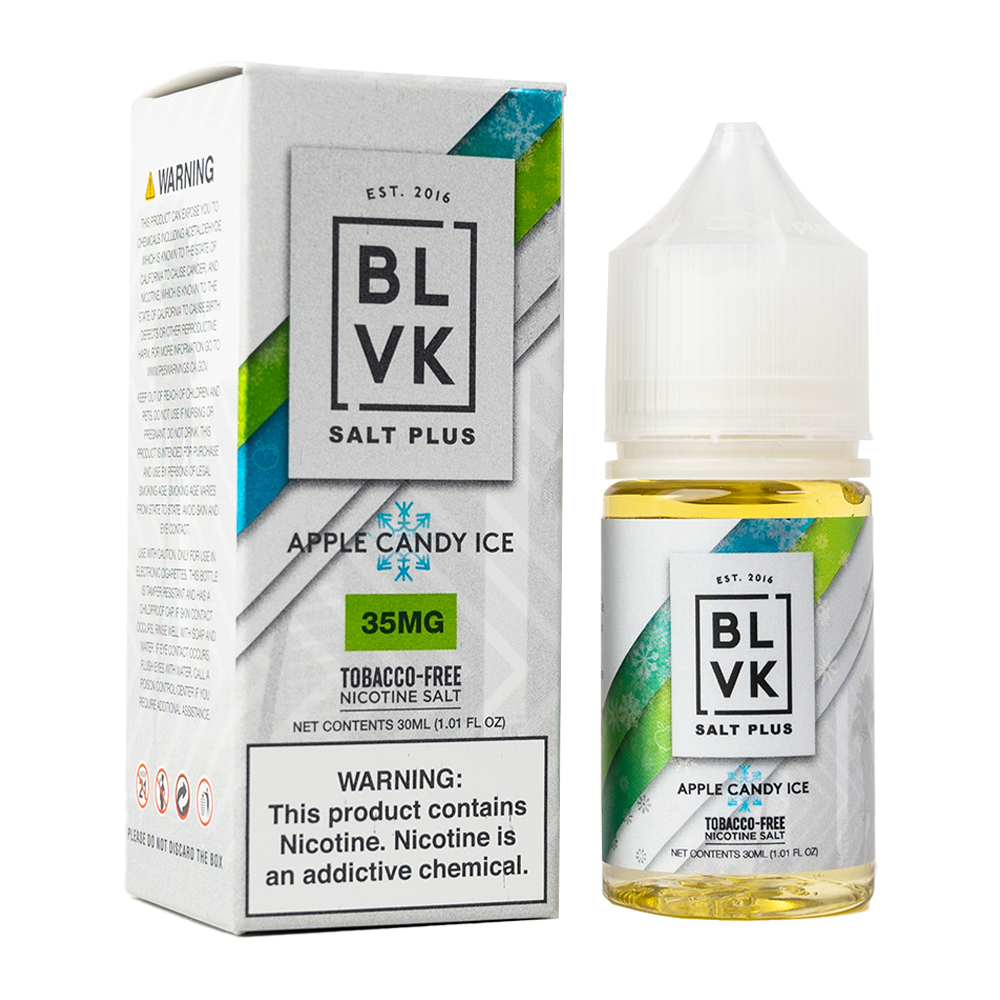 Foto do Produto LIQ BLVK SALT 35MG PLUS - SOUR APPLE ICE