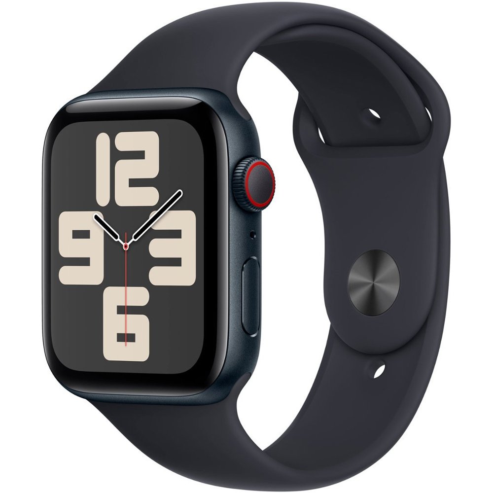 Foto do Produto Apple Watch Se 2 44mm GPS + Celular MXG23LL/A Aluminum Midnight/Sport Band Midnight M/L