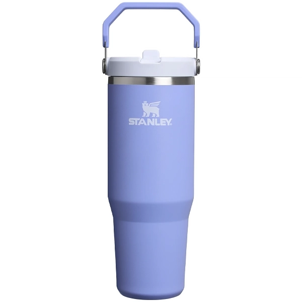 Foto do Produto Garrafa Térmico Stanley The IceFlow Flip Straw Tumbler de 887 ml - Hydrangea