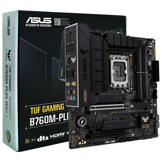 Foto do Produto Placa Mãe Asus TUF Gaming B760M-Plus Wi-Fi II Intel Soquete LGA 1700