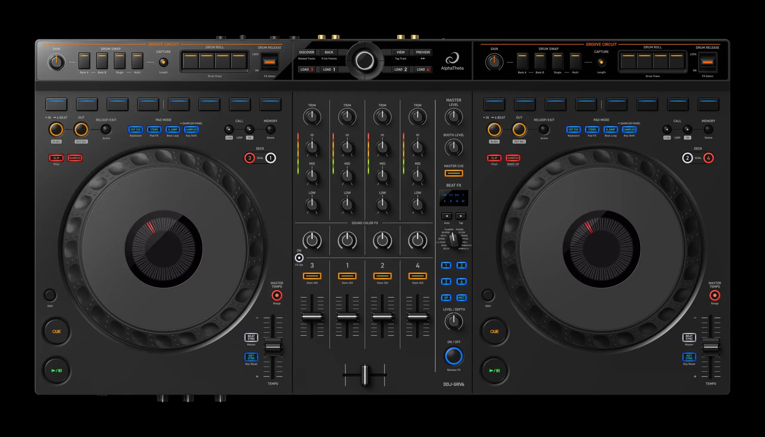 Foto do Produto ALPHA THETA MEZCLADORA DDJ-GRV6