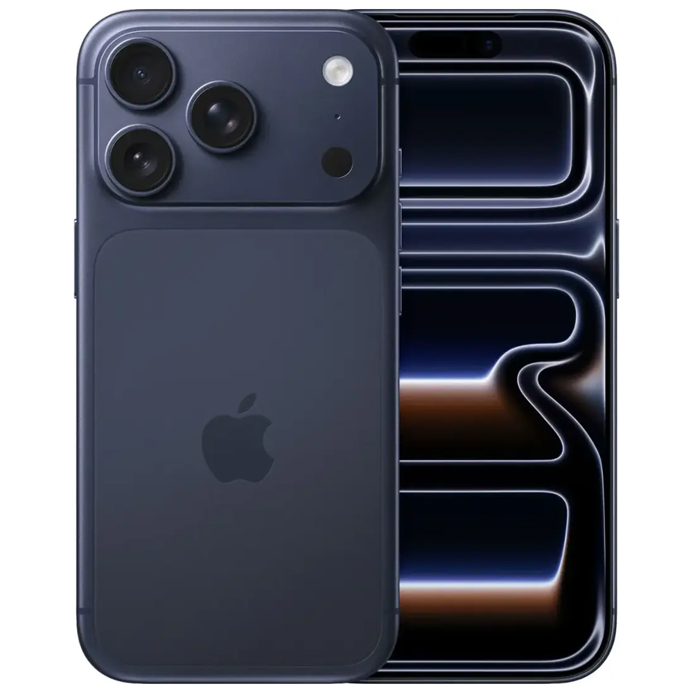 Foto do Produto Apple iPhone 17 Pro 256GB A3256 LL Tela Super Retina XDR 6.3 / Cam Tripla 48+48+48MP/18MP Center Stage / iOS 26 - Deep Blue