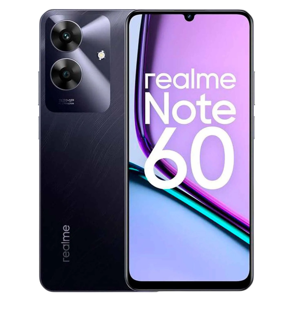 Foto do Produto CELULAR REALME NOTE 60 RMX3933 DUAL 128GB/4GB PRETO MARMORE