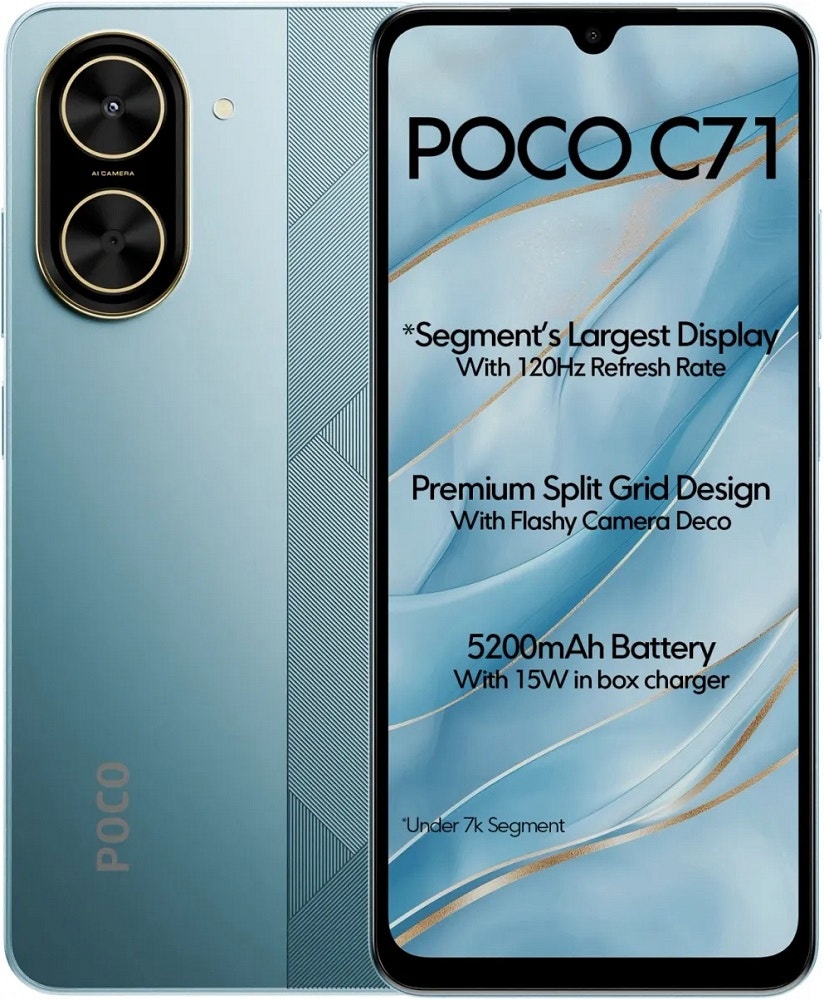 Foto do Produto Smartphone Xiaomi Poco C71 LTE Dual Sim 6.88" 3GB/64GB Blue