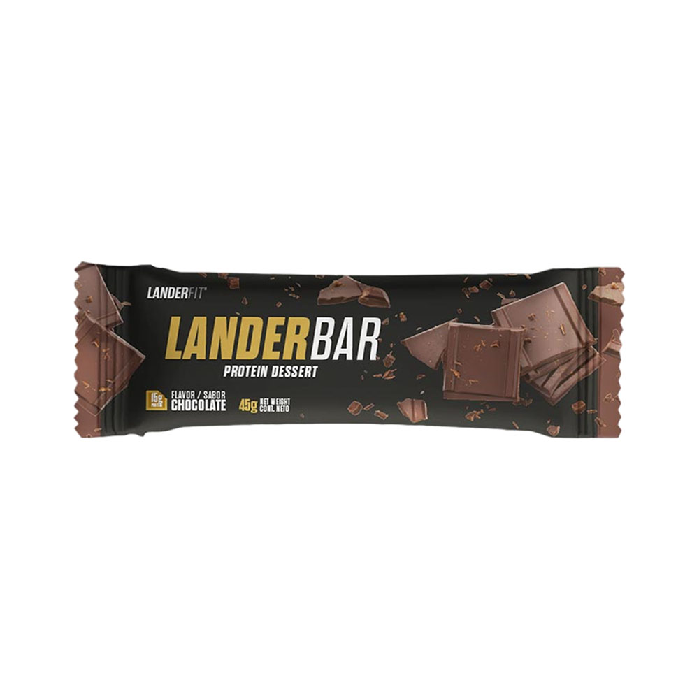 Foto do Produto BARRA DE PROTEÍNA LANDERFIT LANDERBAR PROTEIN DESSERT CHOCOLATE 45GR