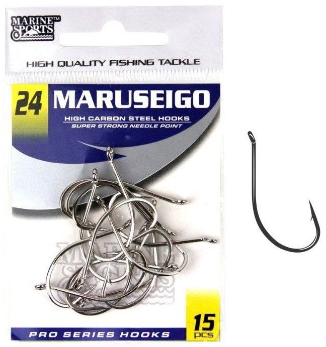 Foto do Produto Anzol Marine Sports Maruseigo Nickel 24 com 15 pçs