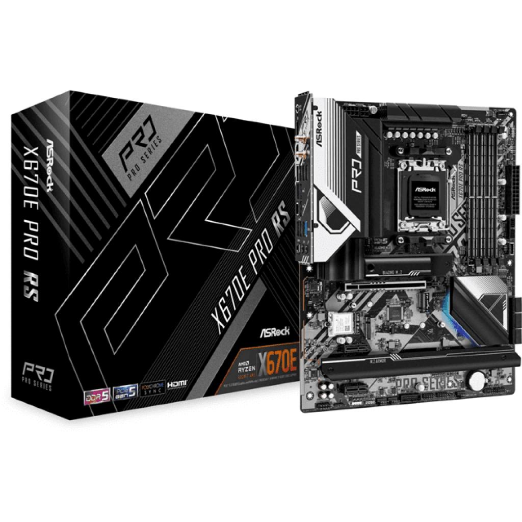 Foto do Produto Placa Mae AMD (AM5) ASROCK X670E PRO RS WIFI DDR5