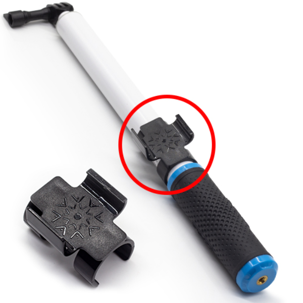 Foto do Produto Suporte de bastão de selfie para Controle Clip GoPower GPR274A para GoPro