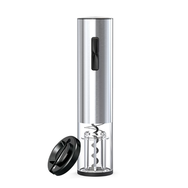 Foto do Produto Abridor de Vinho Eletrico Electropro Recarregavel USB / 9W / 1200mAh Aço Inox - Prata