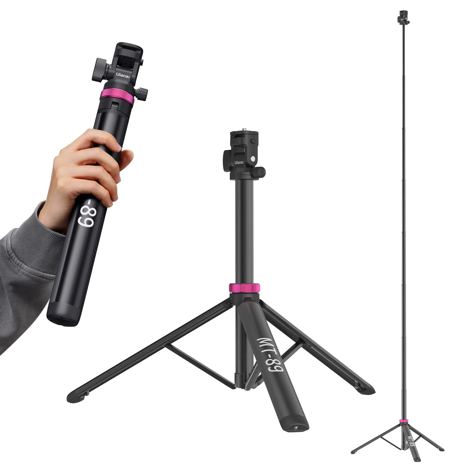 Foto do Produto ULANZI TRIPODE EXTENSIBLE MT-89 TO82A NEGRO