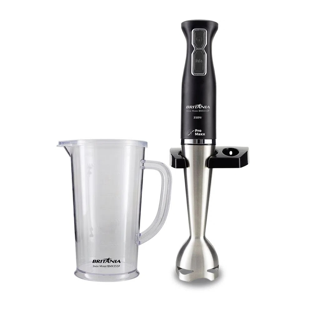 Foto do Produto Mixer Britânia Inox Maxx BMX355P - 350W - 110V - Prata e Preto