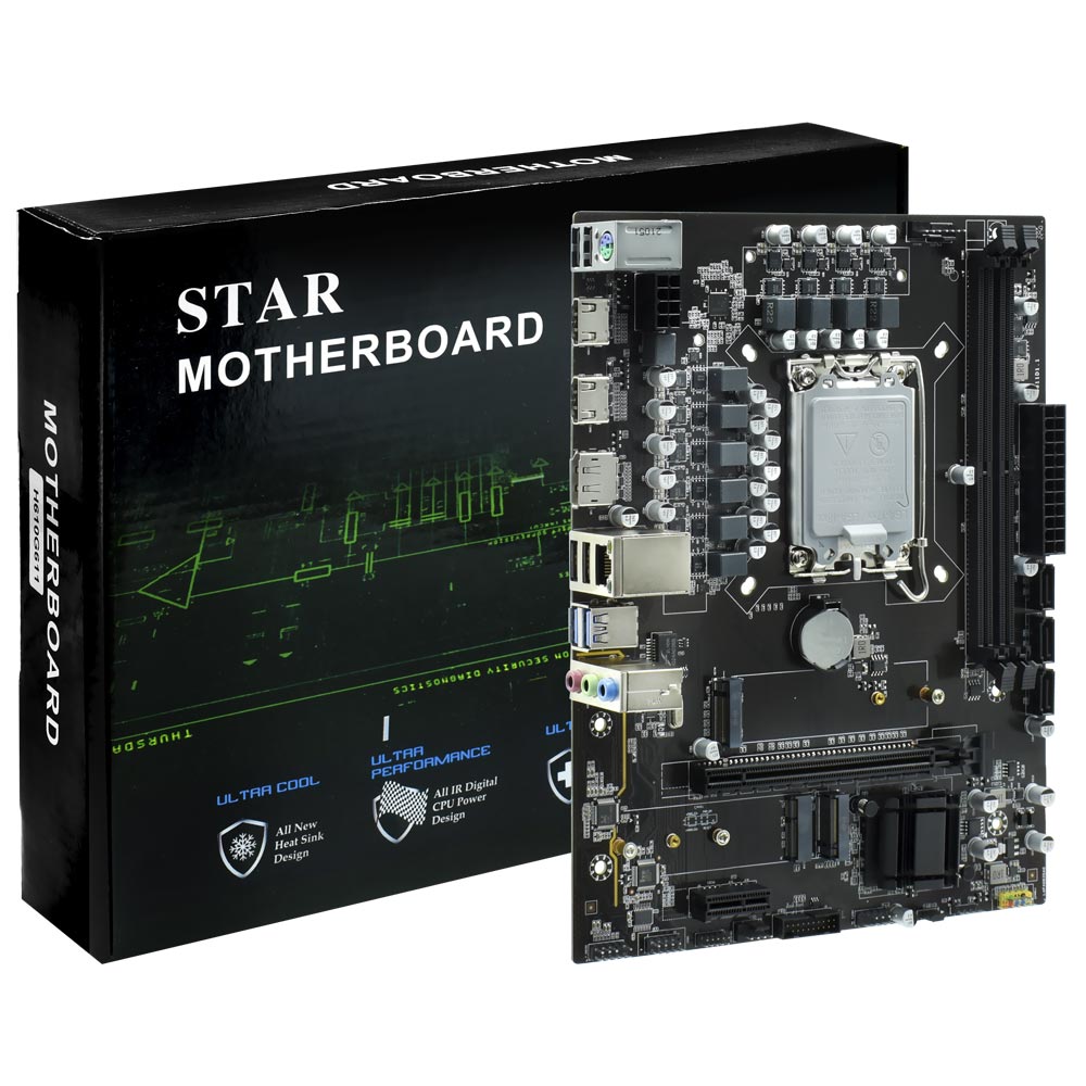 Foto do Produto Placa Mae STAR H610 Socket LGA 1700 / DDR4
