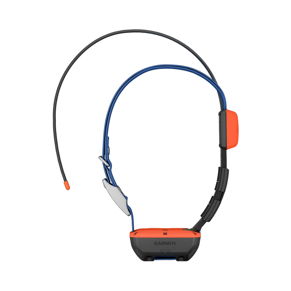 Foto do Produto Coleira Garmin Dog Collar com GPS T20 010-02447-00 com 1 ATM / Galileo / GPS / MURS / até 14.5Km - Preto/Azul