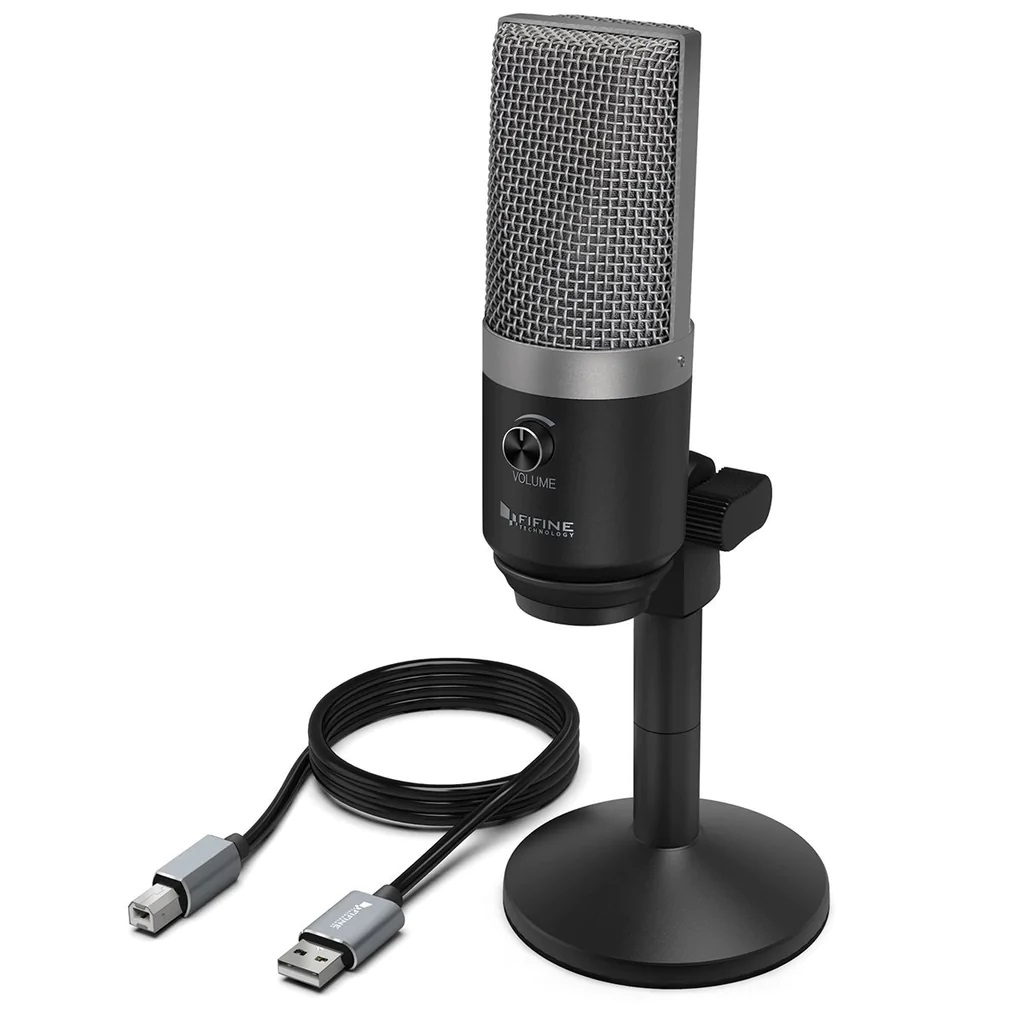 Foto do Produto Microfone Fifine K670 - USB - Condensador Cardioide - Preto e Preto