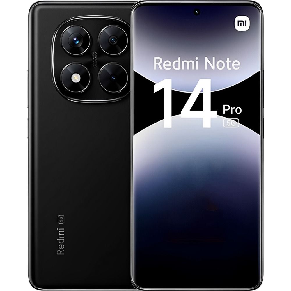 Foto do Produto Smartphone Xiaomi Redmi Note 14 Pro 5G Dual SIM 8GB+256GB 6.67? - Preto Meia-Noite EU 60095