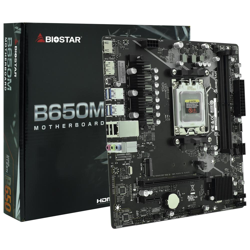 Foto do Produto Placa Mae Biostar B650MT Socket AM5 / DDR5