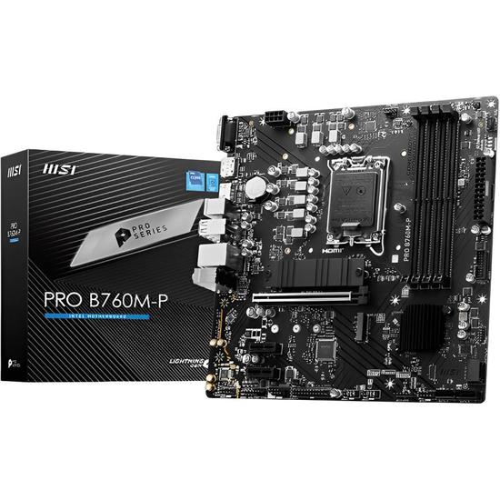 Foto do Produto Placa Mãe MSI Pro B760M-P Intel Soquete LGA 1700