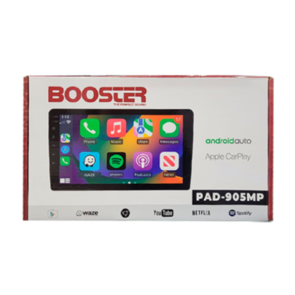 Foto do Produto Multimídia Booster PAD-905MP 9" Carplay