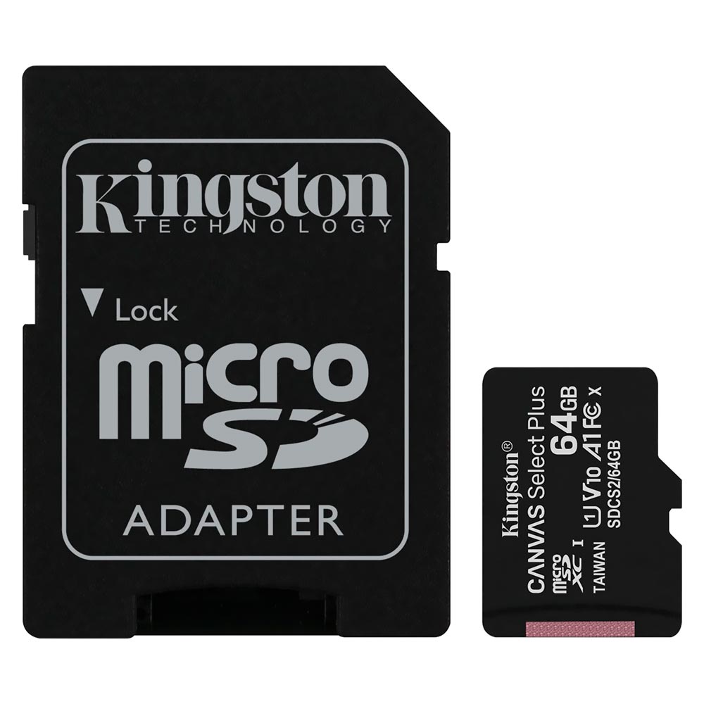 Foto do Produto Cartao de Memoria Micro SD Kingston Canvas Select Plus 64GB
