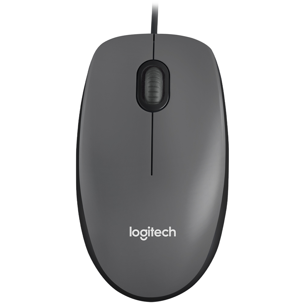 Foto do Produto Mouse Logitech M100 USB - Cinza (910-001601)