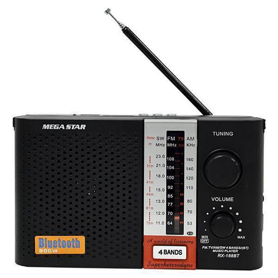 Foto do Produto Rádio Mega Star RX-188BT SD / USB / Bluetooth