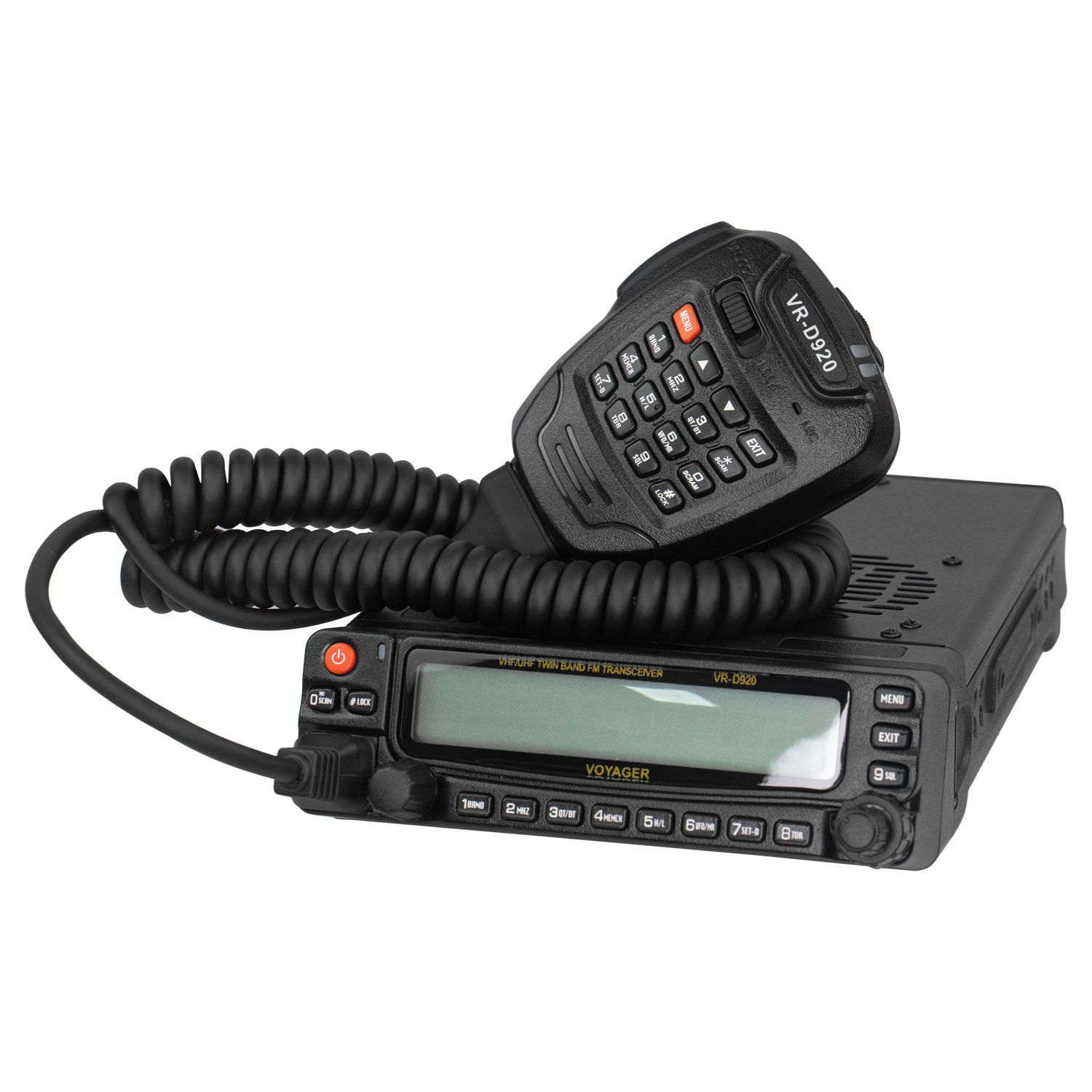 Foto do Produto Rádio Amador Voyager VR-D920 - 999 Canais - VHF/UHF - Preto