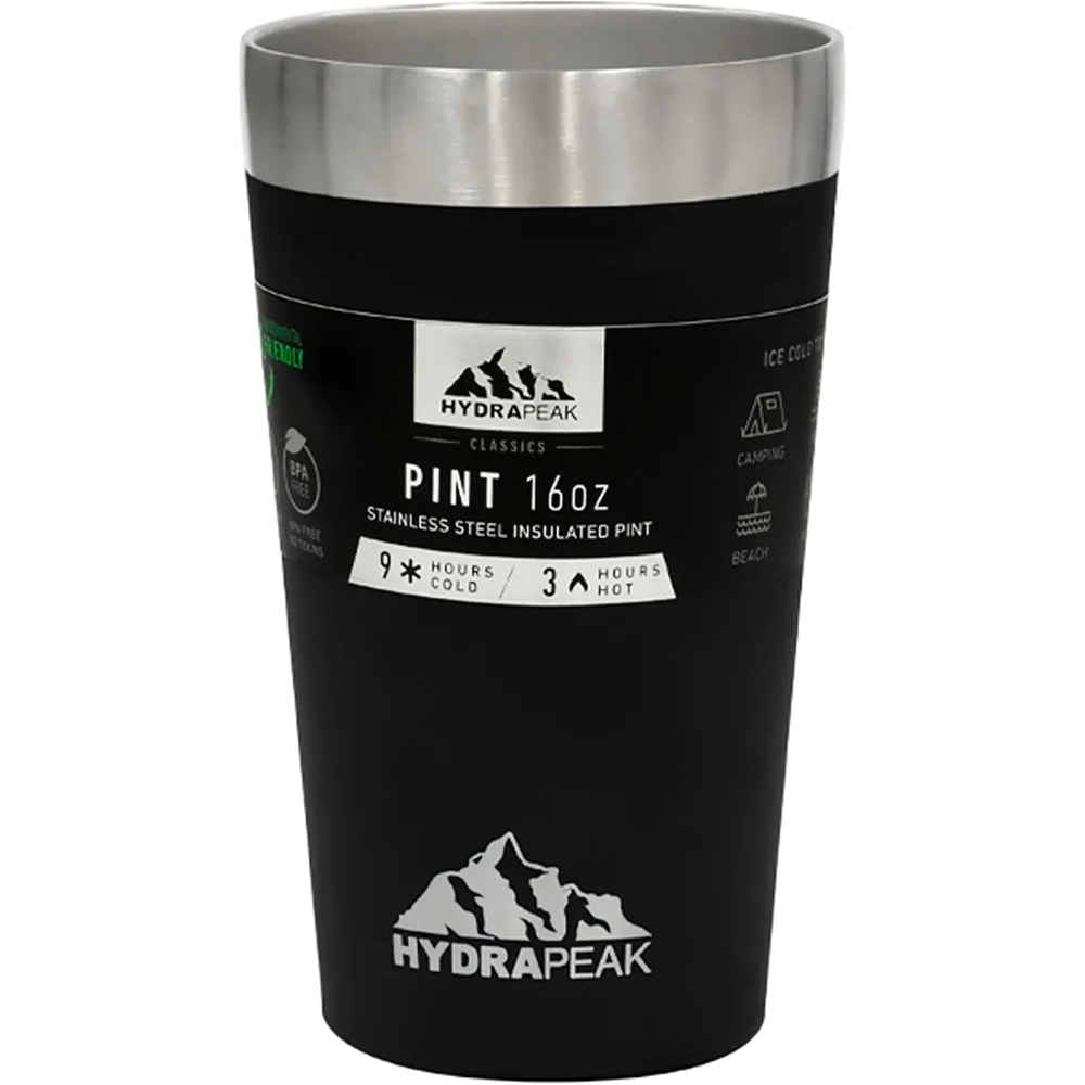 Foto do Produto Copo Térmico Hydrapeak HP-PINT-16-BLACK 473ML - Preto