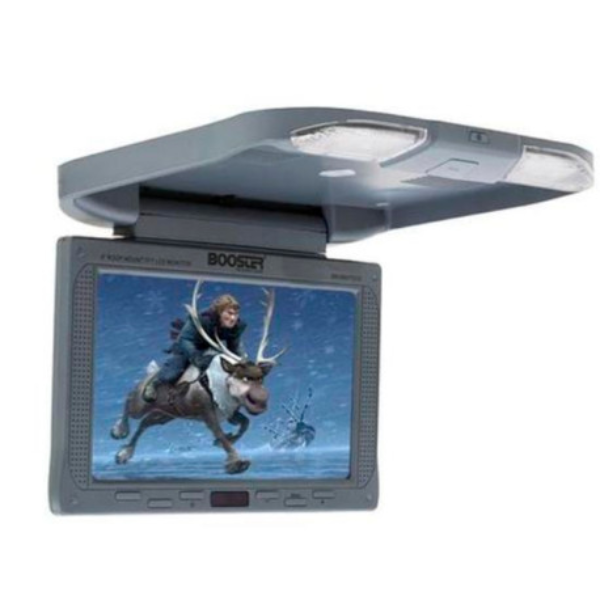 Foto do Produto Tela de Teto Automotivo Booster BM-9960TDVD / 9" / Monitor Giratorio Com Alto Falante / USB / SD / FM - Grey