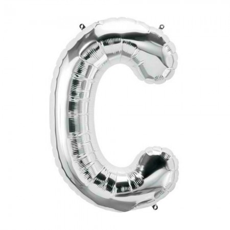 Foto do Produto Balao Letra C Prata 32 Polegadas