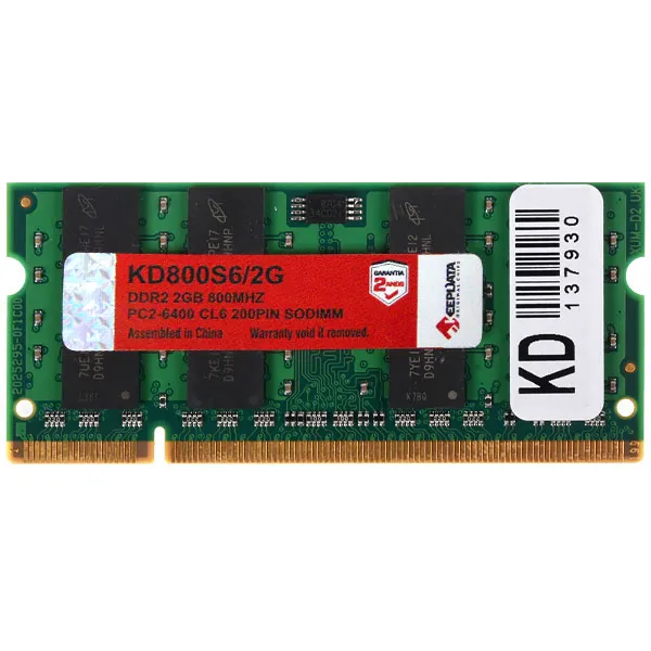 Foto do Produto Memória RAM para Notebook 2GB Keepdata KD800S6/2G DDR2 de 800MHz