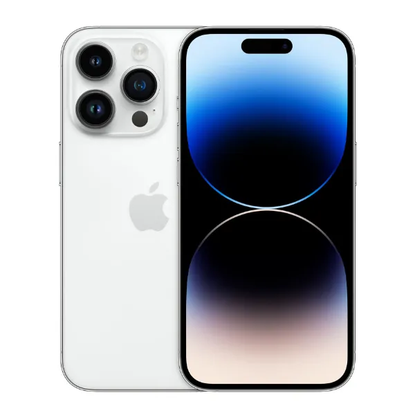 Foto do Produto APPLE CEL IPHONE 14 PRO 128GB SWAP GRADO A SILVER USA (ESIM)