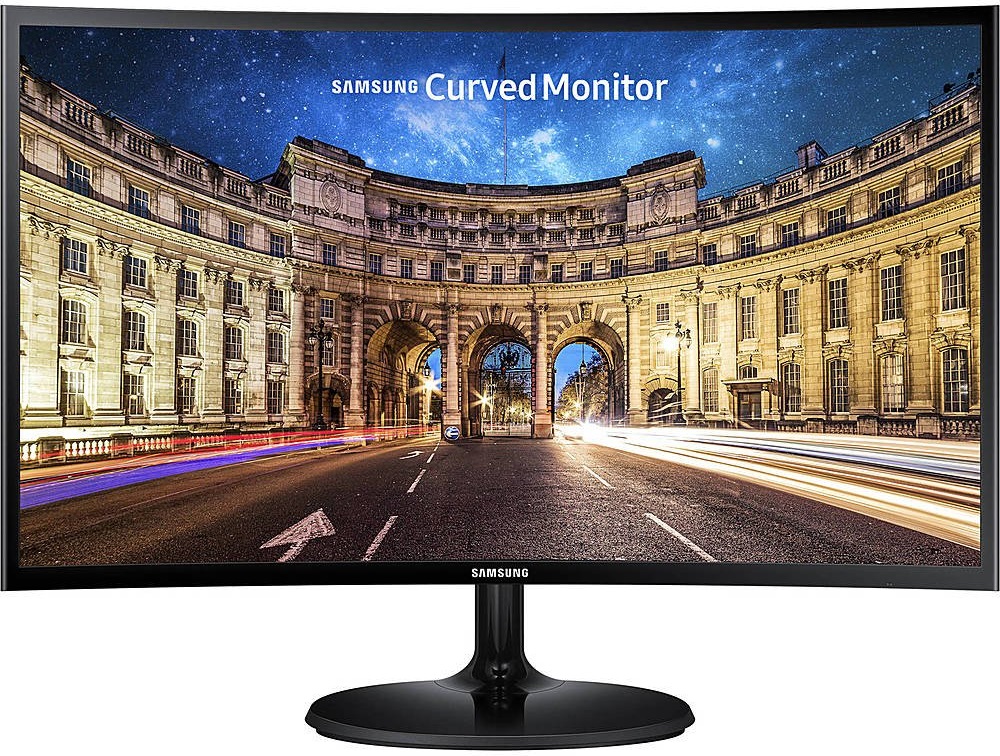 Foto do Produto Monitor LED Samsung 27" Curved LC27F390FHNXGO FHD - Black