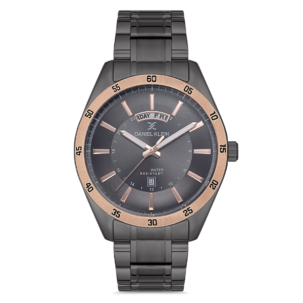 Foto do Produto Relogio Analógico Masculino Daniel Klein DK.1.12735-6 Premium Gents / Pulseira de Aço Inoxidável - Preto/Rose Gold