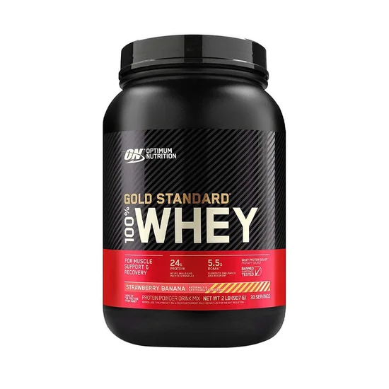 Foto do Produto Whey Optimum Nutrition Gold Standard Strawberry Banana 907G