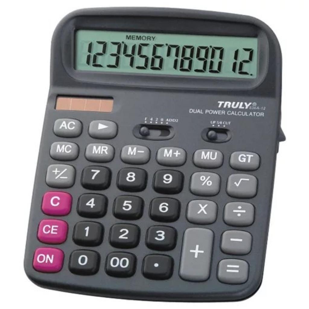 Foto do Produto Calculadora Truly 836 12 Digitos Grande