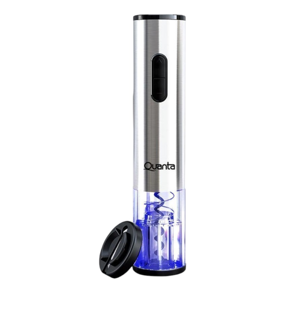 Foto do Produto ABRIDOR DE VINHO ELÉTRICO QTAVE91 10W PRETO QUANTA