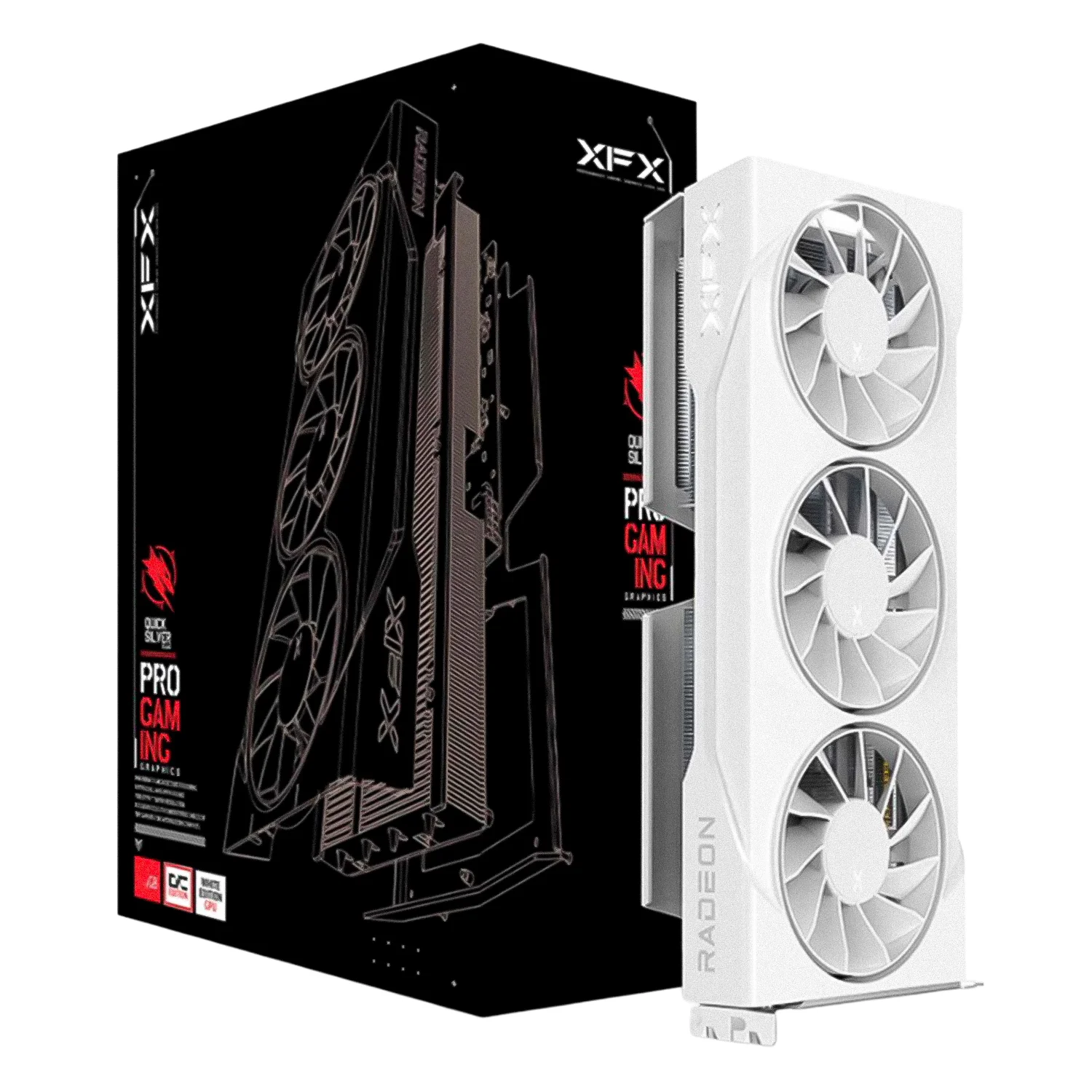 Foto do Produto Placa de Vídeo XFX Swift Triple OC AMD Radeon RX-9060XT 16GB GDDR6 - RX-96TS316W7