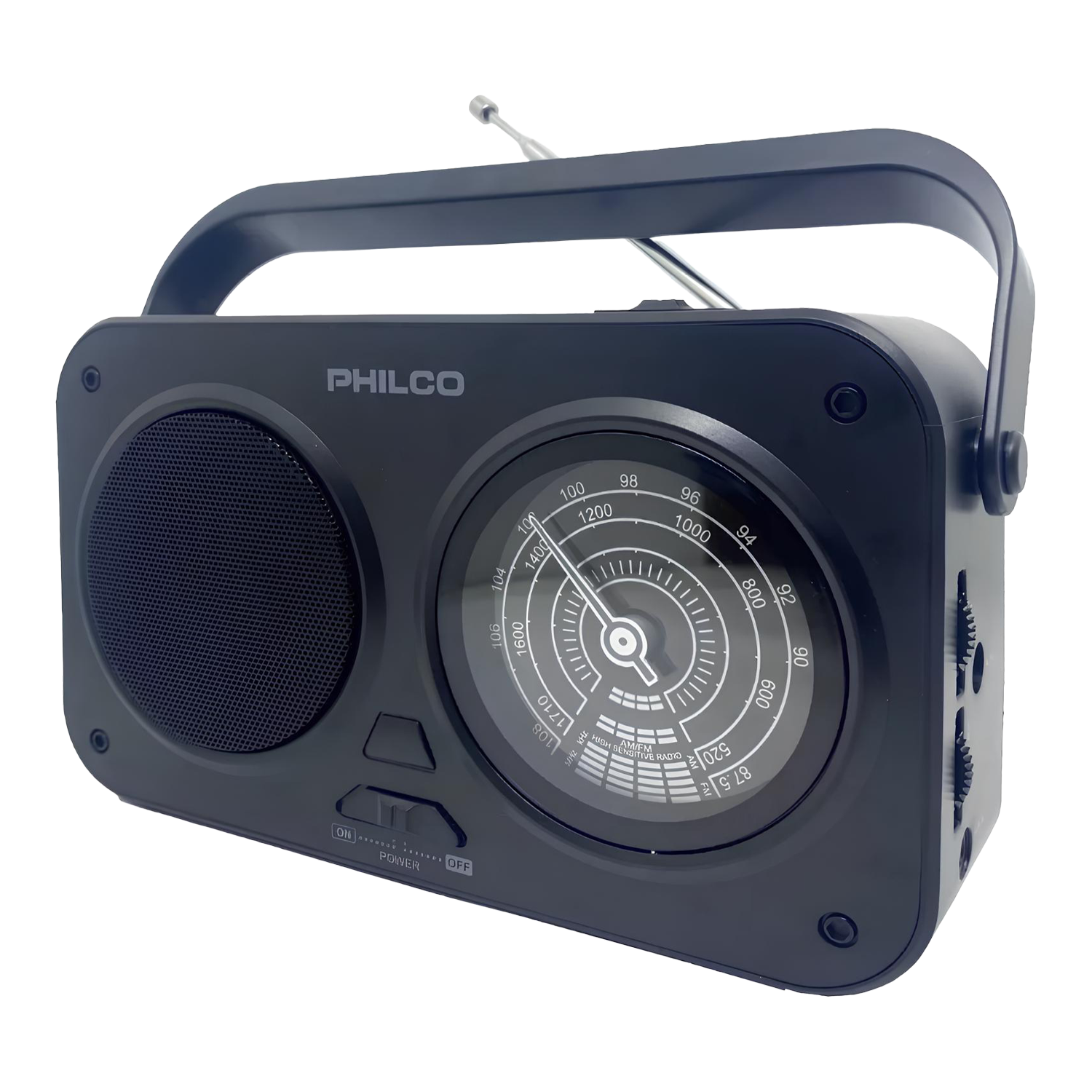 Foto do Produto Rádio Portátil Philco PRR1005BT - AM/FM - Bluetooth - AUX - 110V / 60Hz - Preto