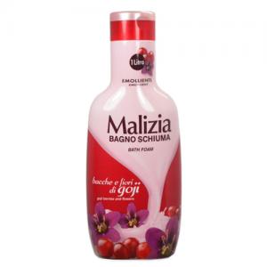 Foto do Produto Sabonete Liquido Malizia Bagno Schiuma Flores e Sementes de Goji 1L