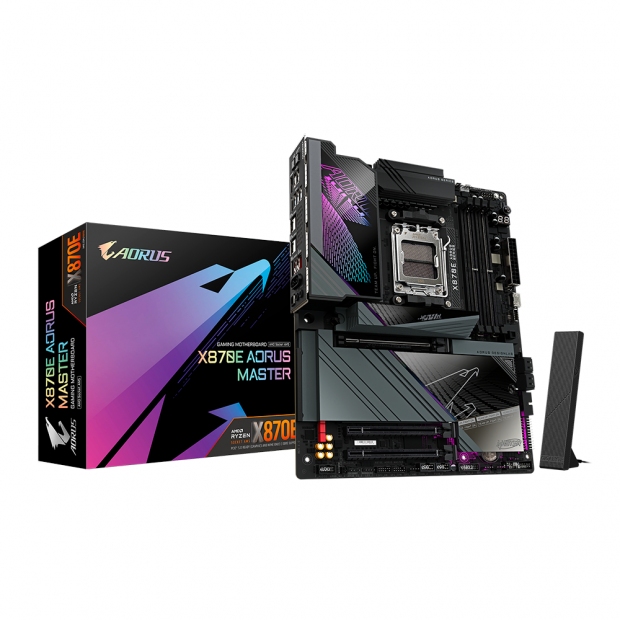 Foto do Produto MB AM5 GIGABYTE X870E AORUS MASTER DDR5/WIFI/HDMI DP/USB-C