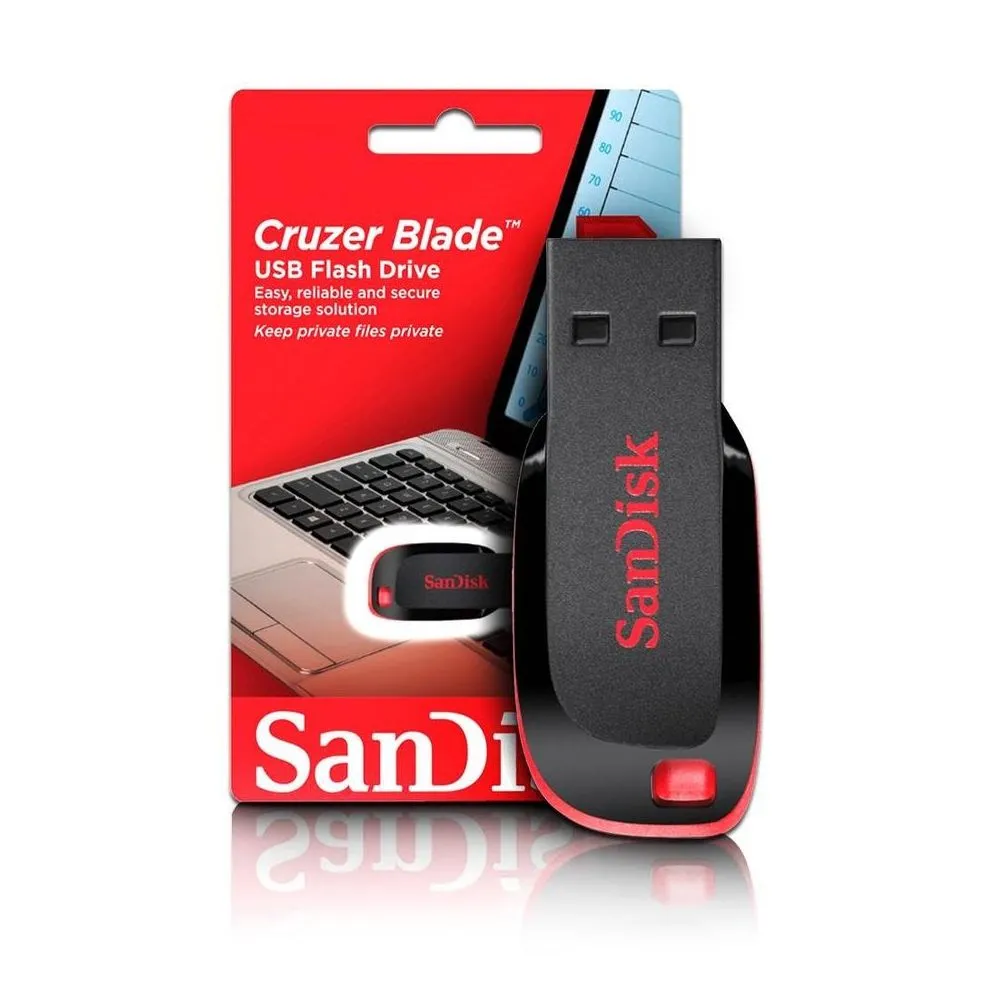Foto do Produto SANDISK PENDRIVE CRUZER BLADE Z50 32GB SDCZ50-032G-B35