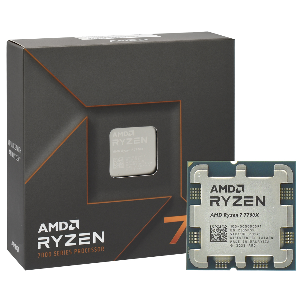 Foto do Produto Processador AMD Ryzen 7 7700X Socket AM5 / 4.5GHz / 40MB